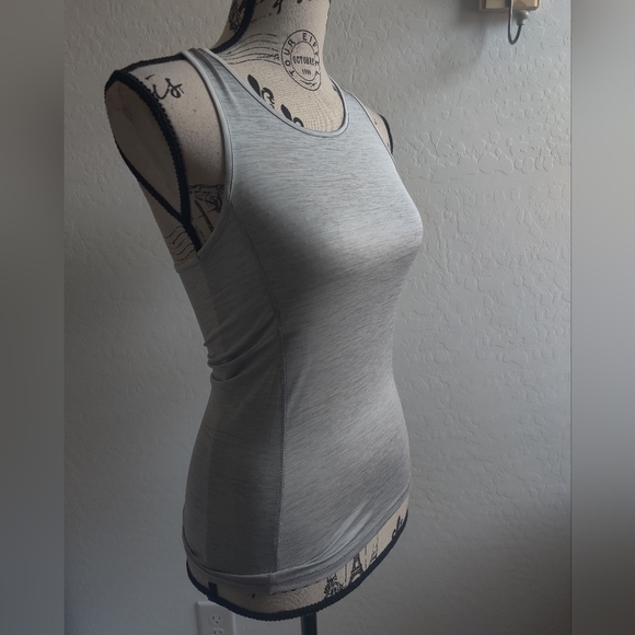 🆕 Etonic piedmont grey active Athleisure activewear running gym muscle top_XS - Picture 4 of 9